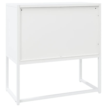 Dressoir 75x35x75 cm staal wit