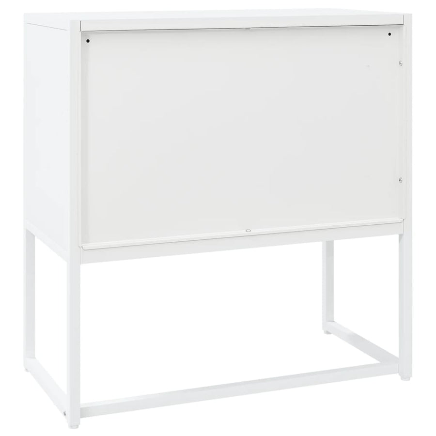 Dressoir 75x35x75 cm staal wit