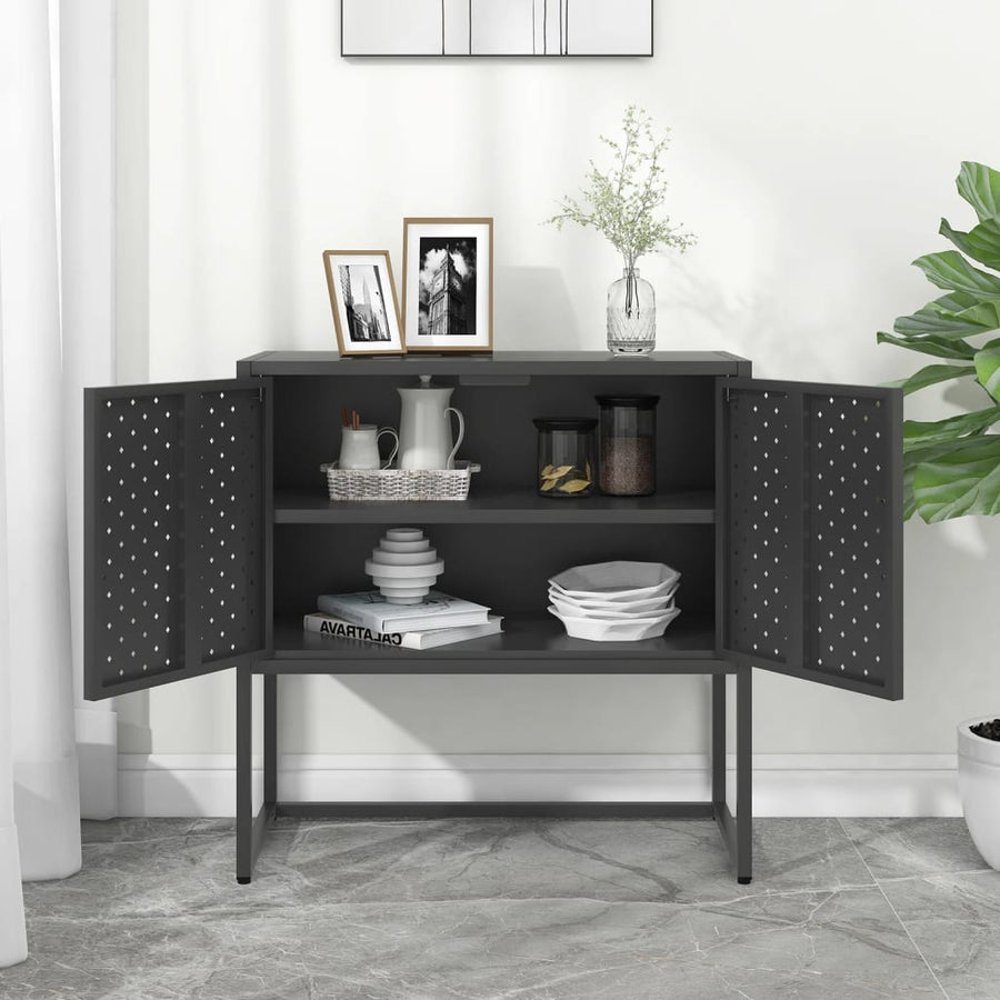 Dressoir 75X35X Staal Kleurig 75 cm