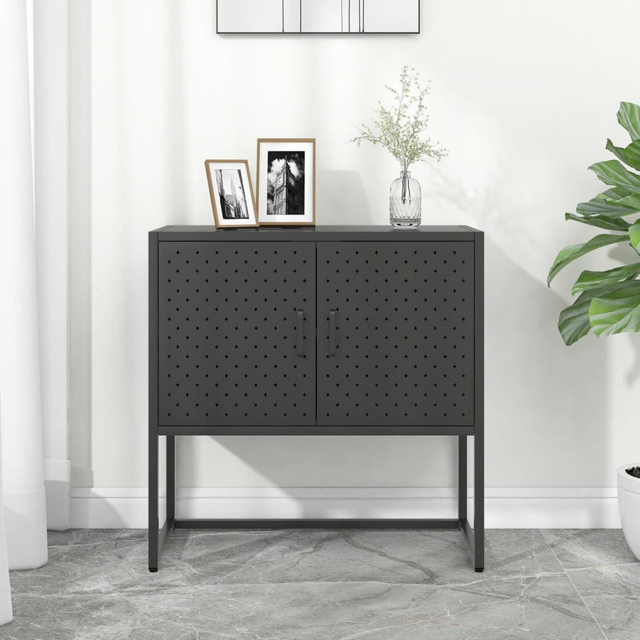 Dressoir 75X35X Staal Kleurig 75 cm