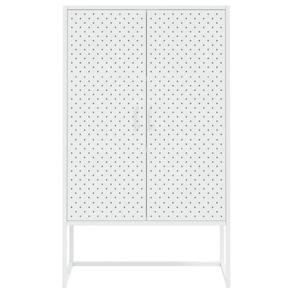 Hoge kast 80x35x135 cm staal wit