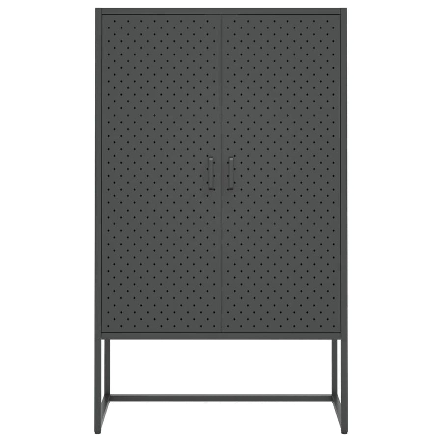 Hoge Kast 80X35X135 Cm Staal Kleurig Antraciet