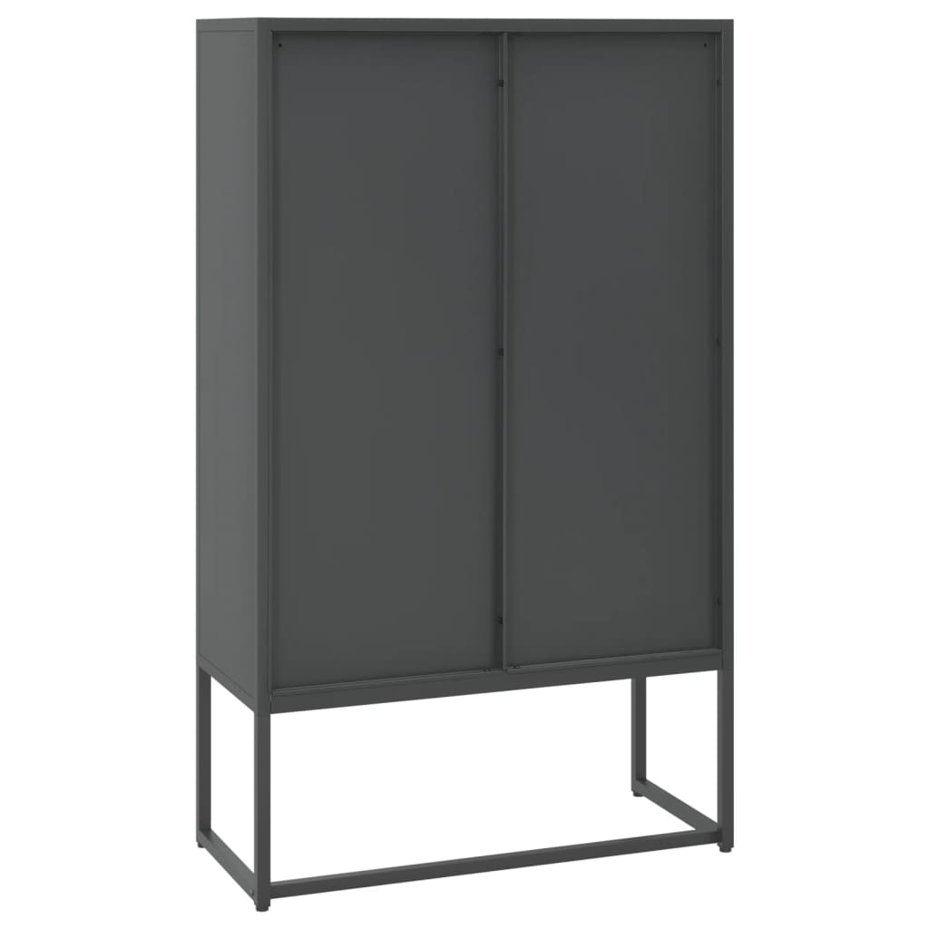 Hoge Kast 80X35X135 Cm Staal Kleurig Antraciet