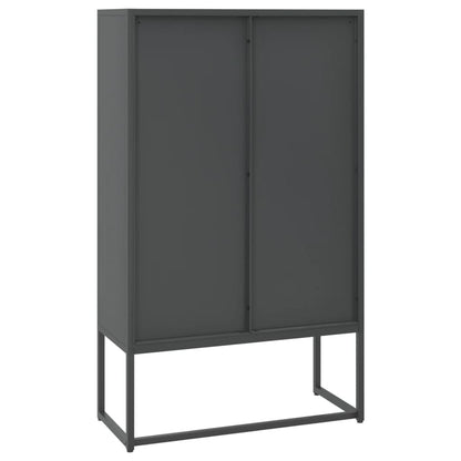 Hoge Kast 80X35X135 Cm Staal Kleurig Antraciet