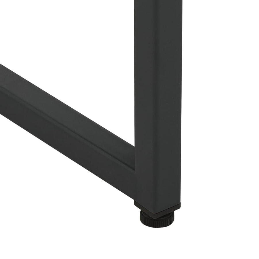 Hoge kast 80x35x135 cm staal zwart