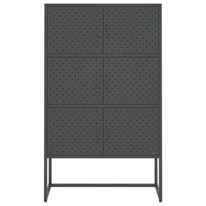 Hoge Kast Staal Kleurig Antraciet 80 x 35 x 135 cm