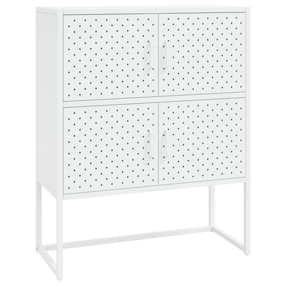 Hoge Kast Staal Wit 80 x 35 x 100 cm
