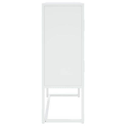 Hoge Kast Staal Wit 80 x 35 x 100 cm