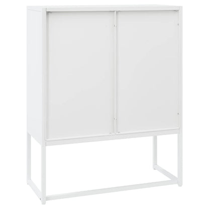 Hoge Kast Staal Wit 80 x 35 x 100 cm