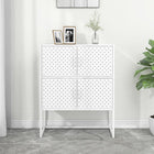 Hoge kast 80x35x100 cm staal wit