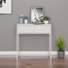 Wandtafel 72x35x75 cm staal wit