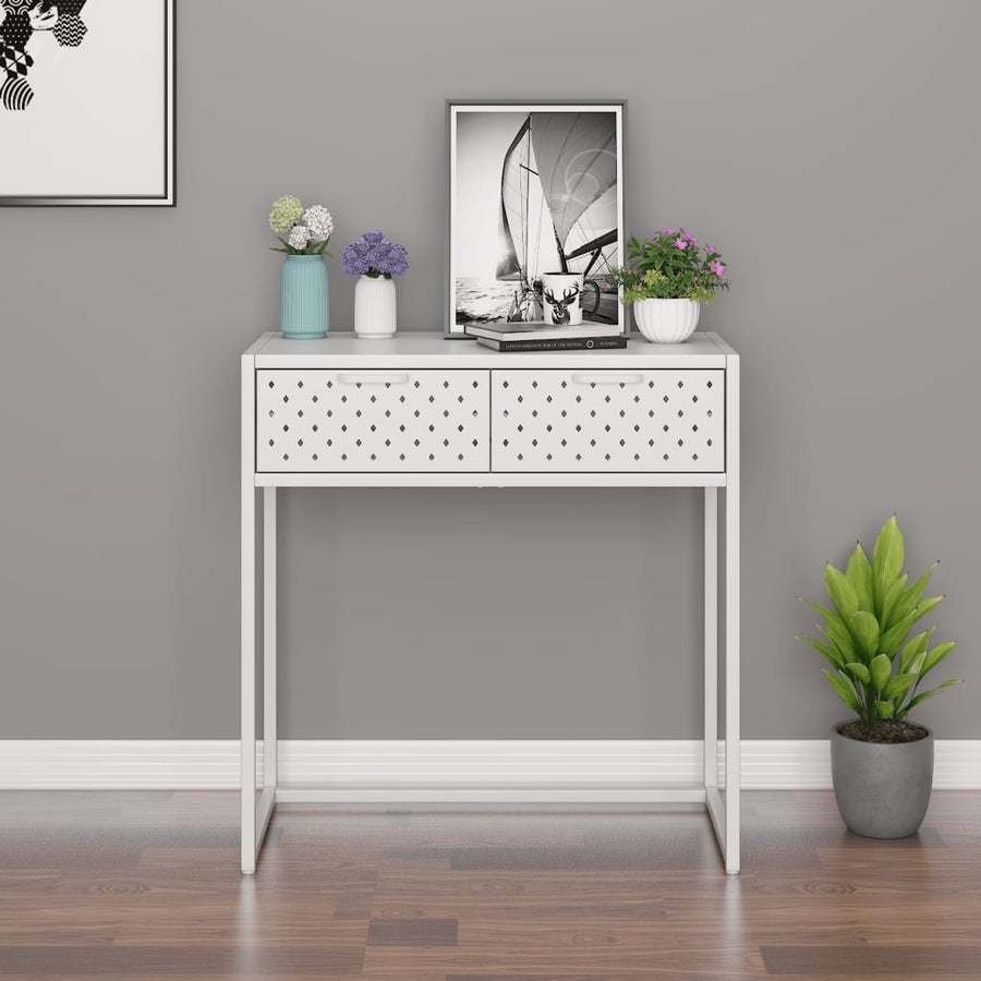 Wandtafel 72X35X75 Cm Staal Wit