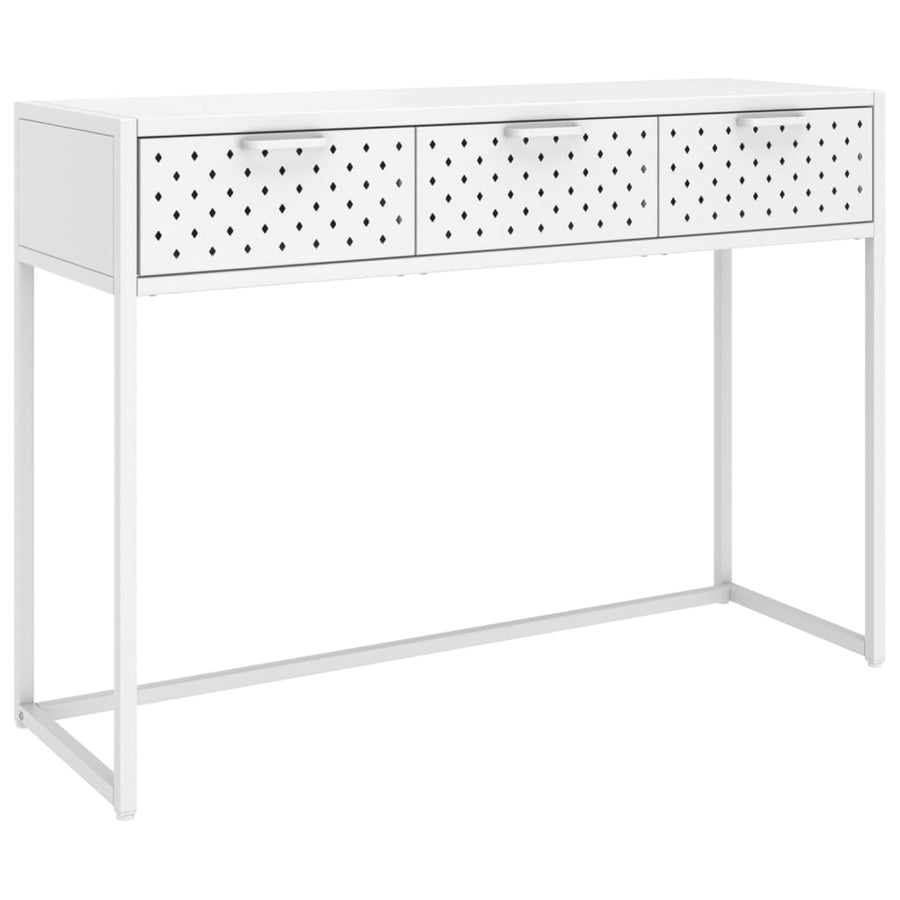 Wandtafel 106x35x75 cm staal wit