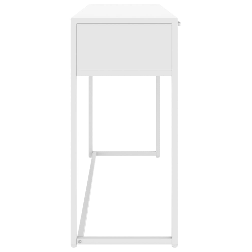 Wandtafel 106x35x75 cm staal wit