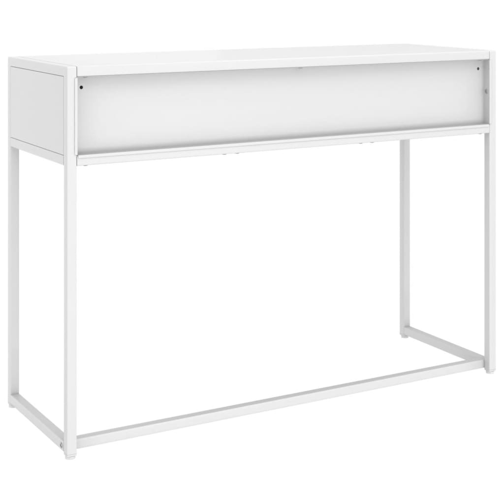 Wandtafel 106x35x75 cm staal wit
