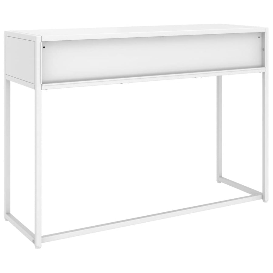 Wandtafel 106x35x75 cm staal wit