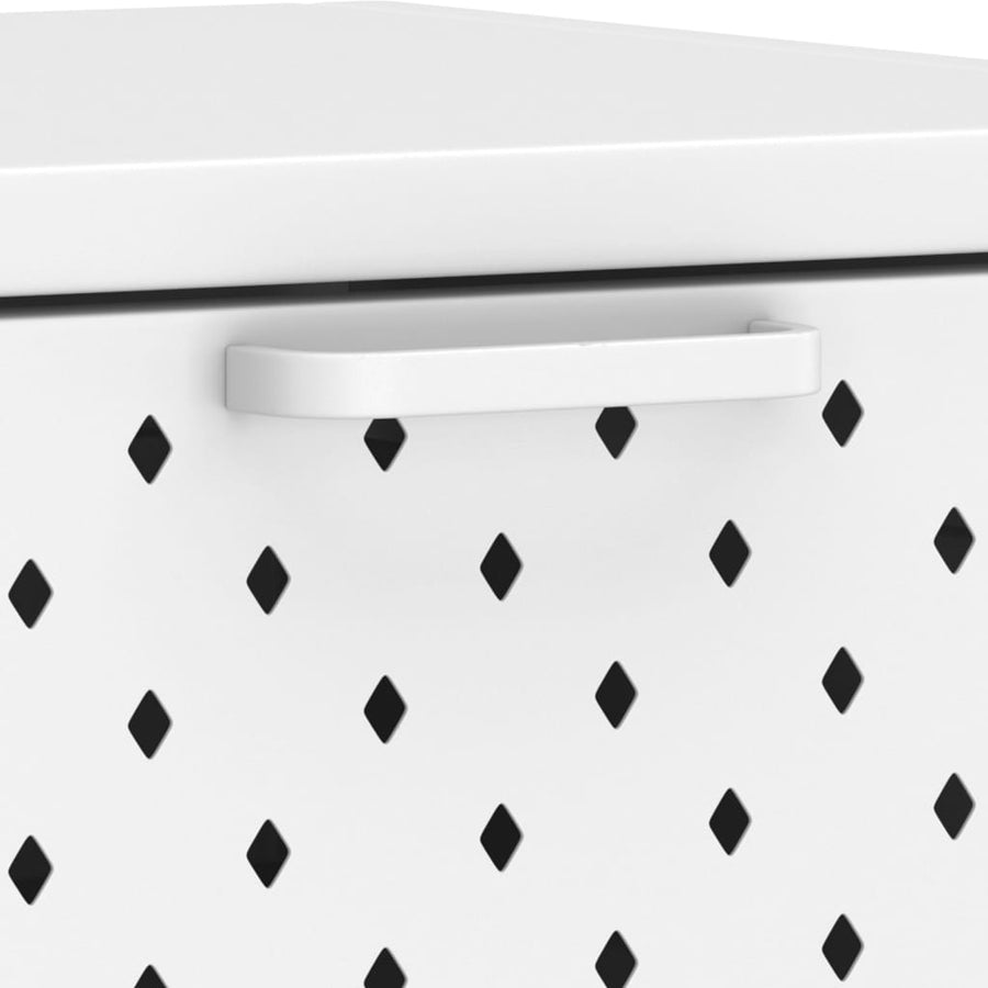Wandtafel 106x35x75 cm staal wit