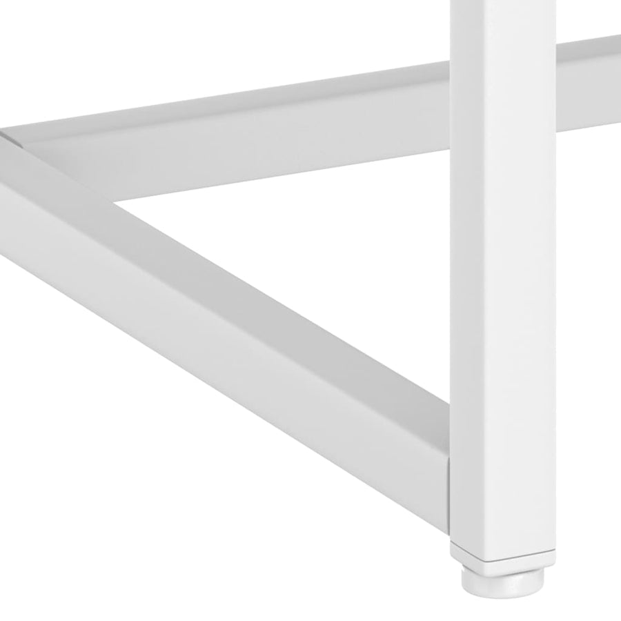 Wandtafel 106x35x75 cm staal wit