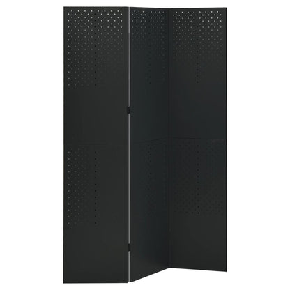 Kamerscherm Met 3 Panelen Staal 1