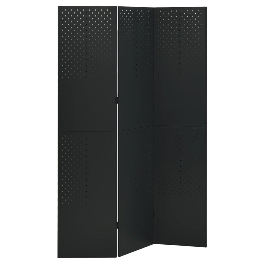 Kamerscherm Met 3 Panelen Staal 1