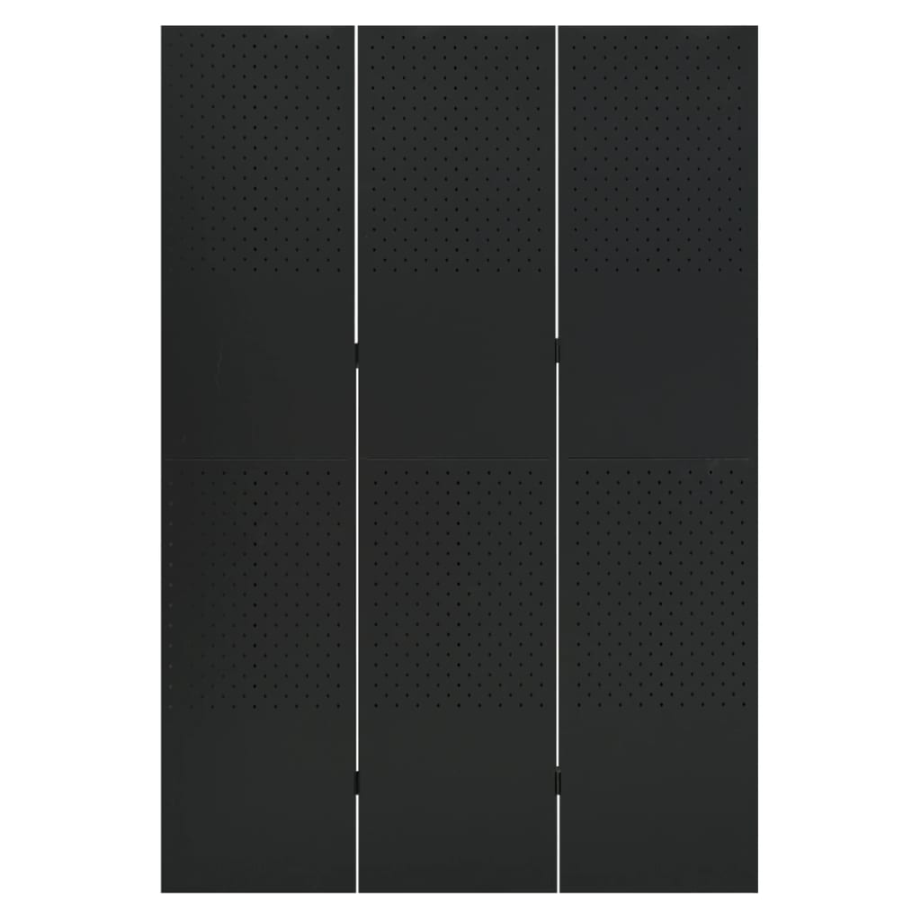 Kamerscherm Met 3 Panelen Staal 1