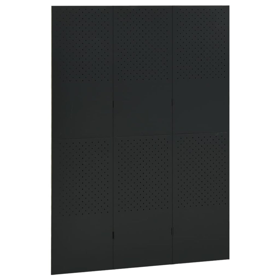 Kamerscherm Met 3 Panelen Staal 1