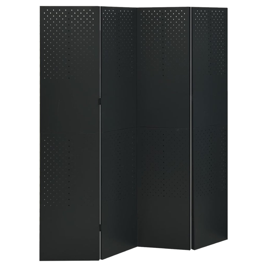 Kamerscherm Met 4 Panelen Staal 1