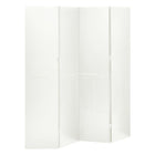 Kamerscherm 4 panelen staal wit