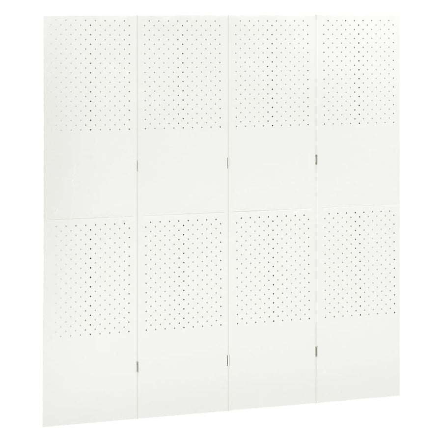 Kamerscherm Met 4 Panelen Staal 1