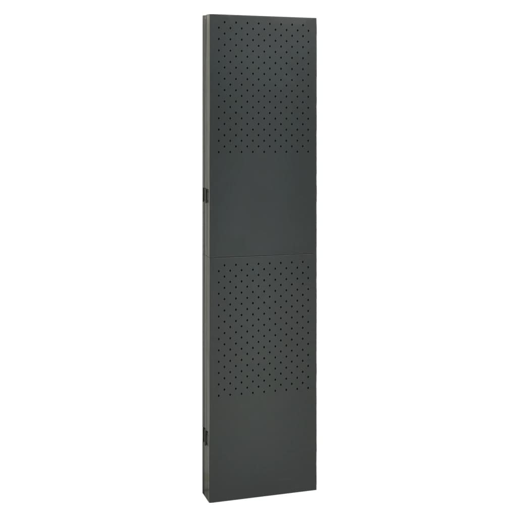 Kamerscherm Met 5 Panelen Staal Kleurig 1
