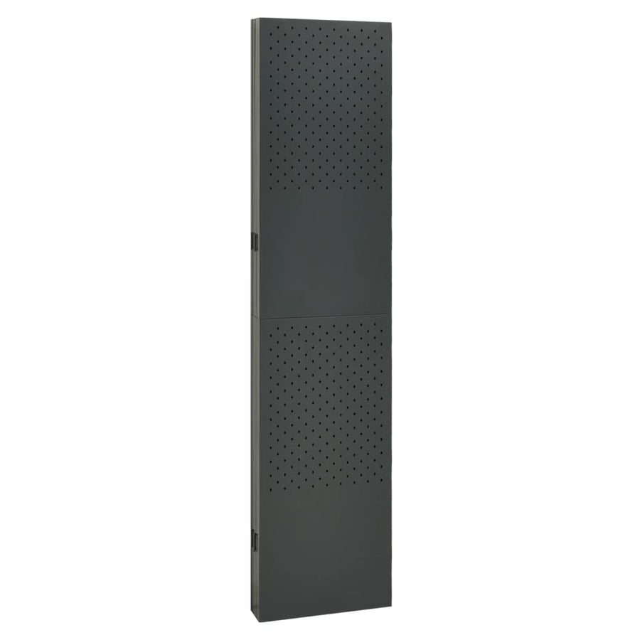 Kamerscherm Met 5 Panelen Staal Kleurig 1