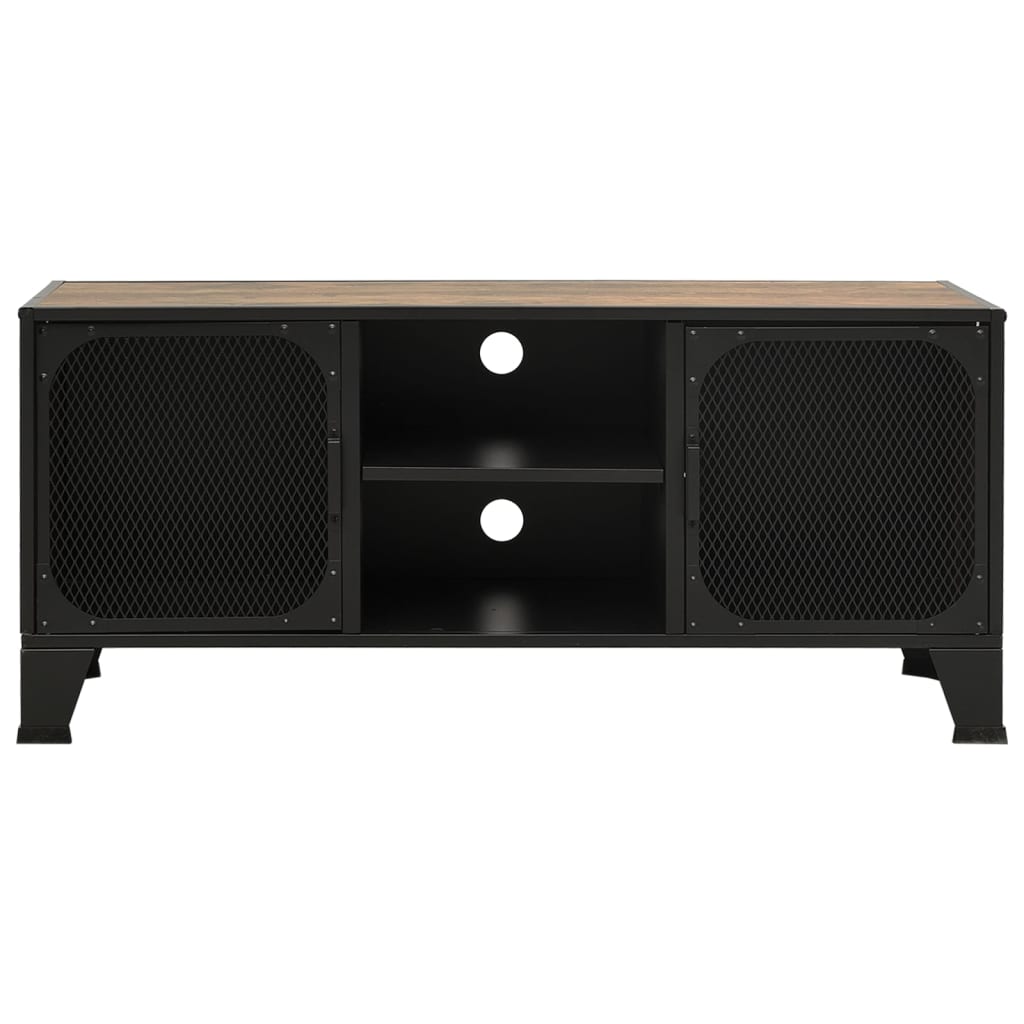 Tv-Meubel 05X36X47 Cm Metaal En Mdf Rustiek Bruin rustic brown