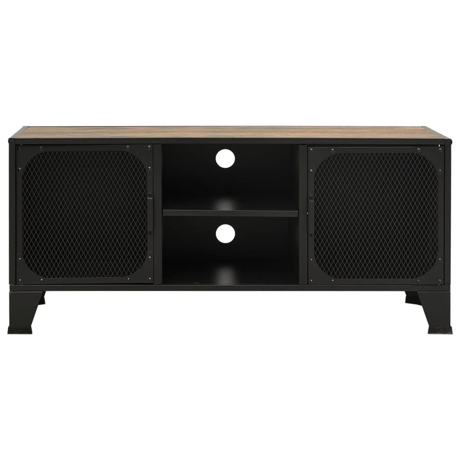 Tv-Meubel 05X36X47 Cm Metaal En Mdf Rustiek Bruin rustic brown