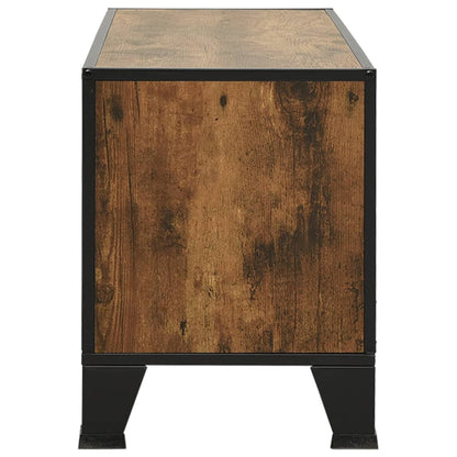 Tv-Meubel 05X36X47 Cm Metaal En Mdf Rustiek Bruin rustic brown