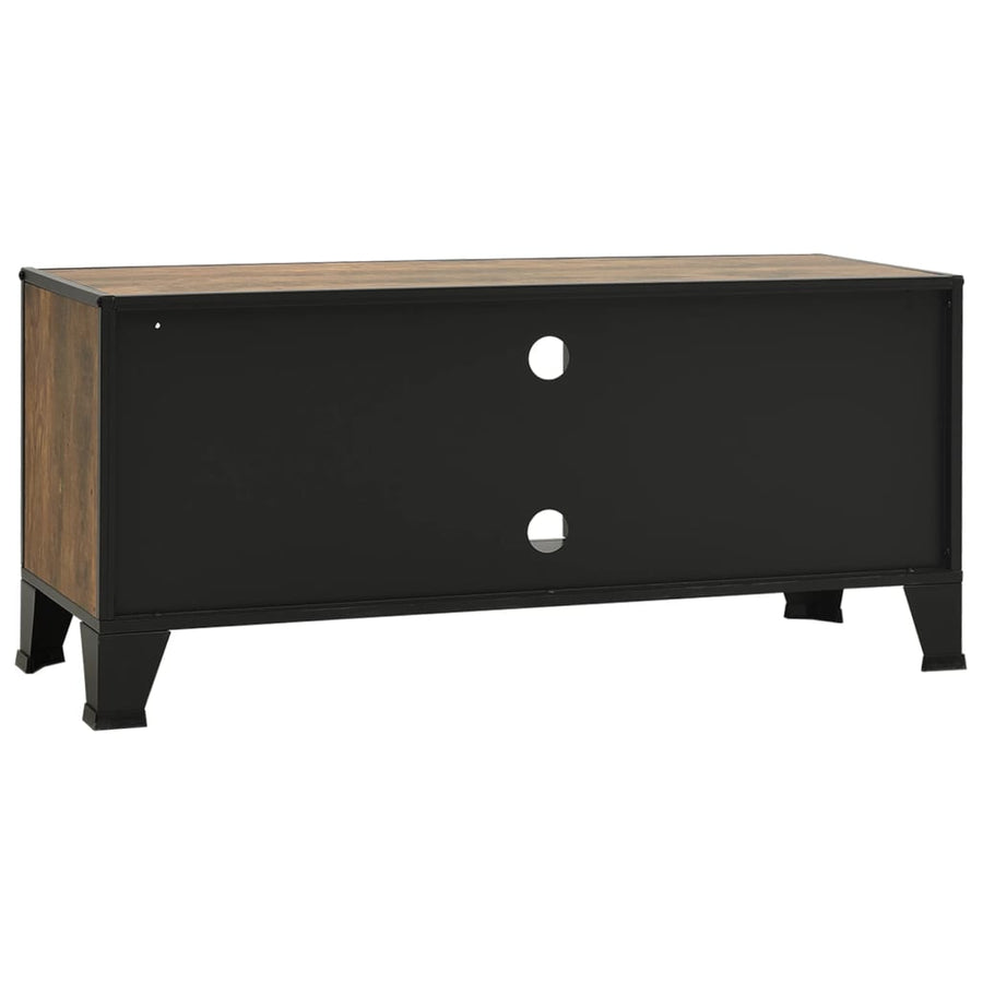 Tv-Meubel 05X36X47 Cm Metaal En Mdf Rustiek Bruin rustic brown