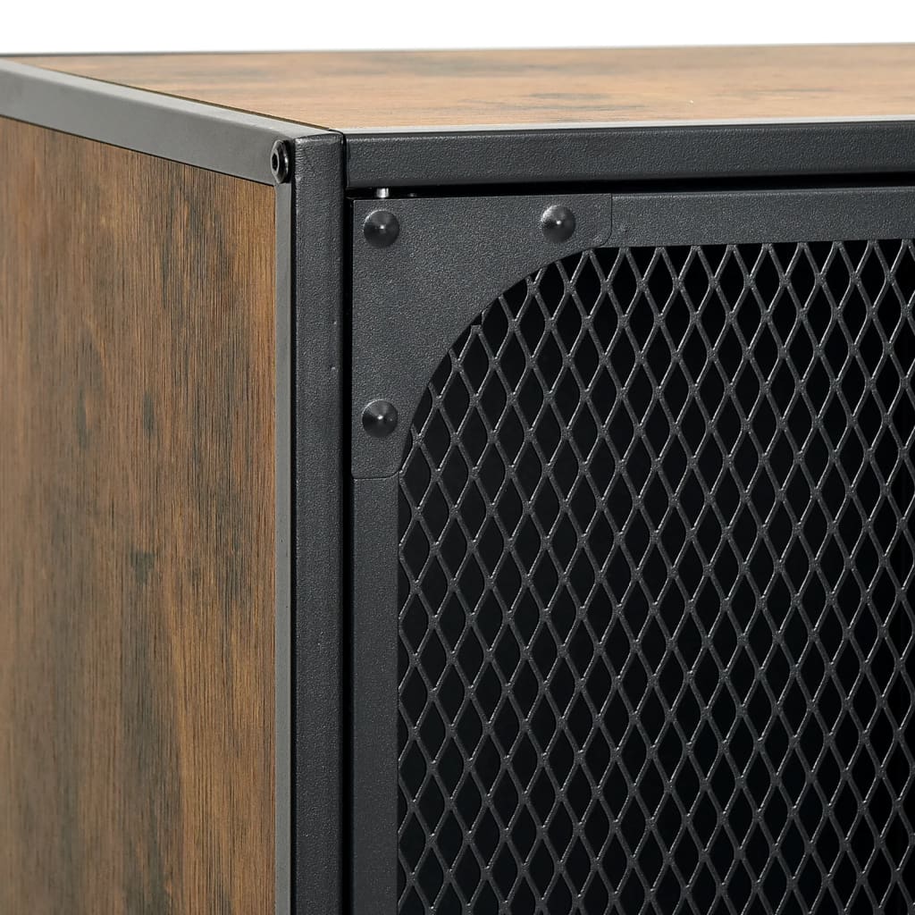 Tv-Meubel 05X36X47 Cm Metaal En Mdf Rustiek Bruin rustic brown