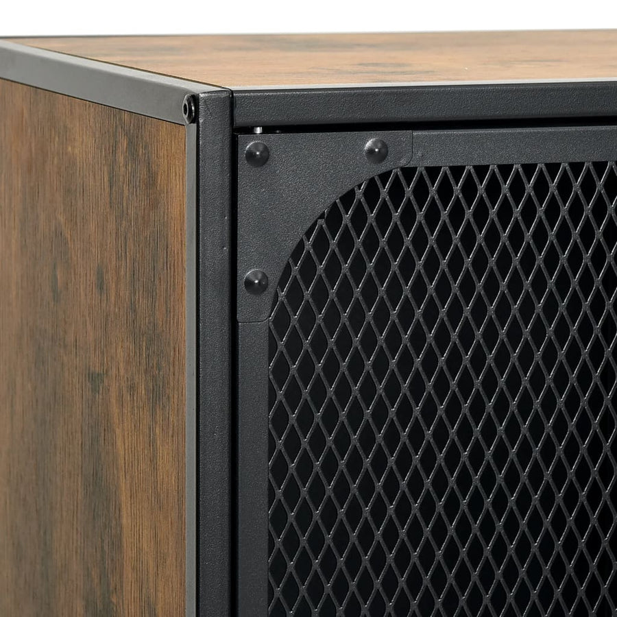 Tv-Meubel 05X36X47 Cm Metaal En Mdf Rustiek Bruin rustic brown