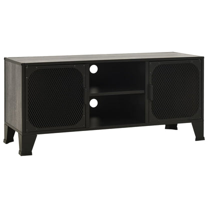 Tv-Meubel 05X36X47 Cm Metaal En Mdf Grijs