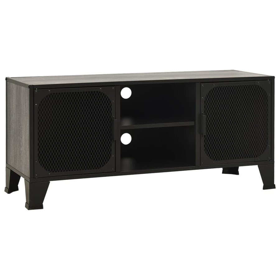 Tv-Meubel 05X36X47 Cm Metaal En Mdf Grijs
