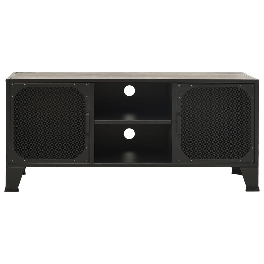 Tv-Meubel 05X36X47 Cm Metaal En Mdf Grijs