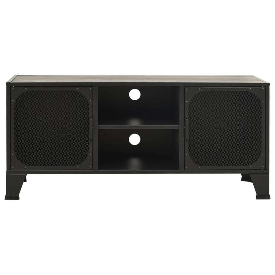 Tv-Meubel 05X36X47 Cm Metaal En Mdf Grijs