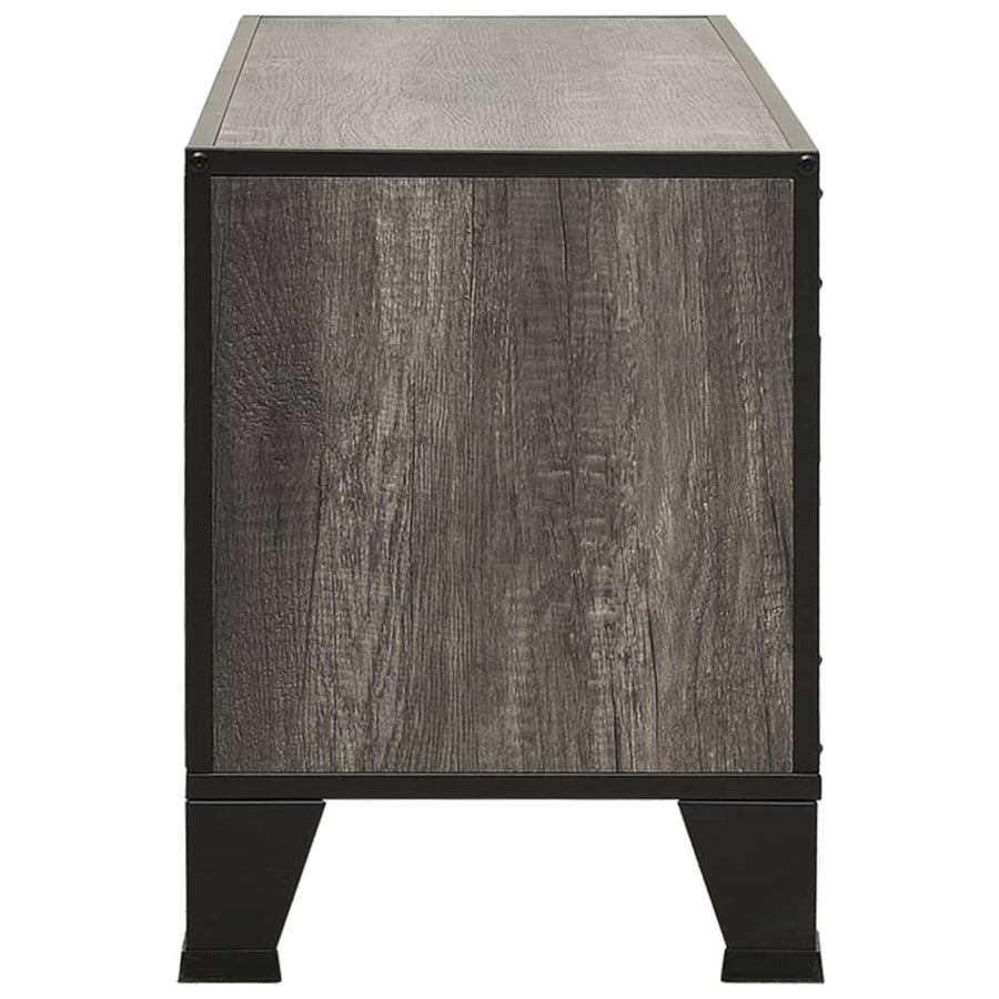 Tv-Meubel 05X36X47 Cm Metaal En Mdf Grijs
