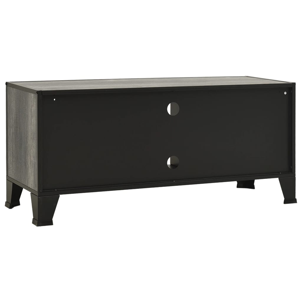 Tv-Meubel 05X36X47 Cm Metaal En Mdf Grijs