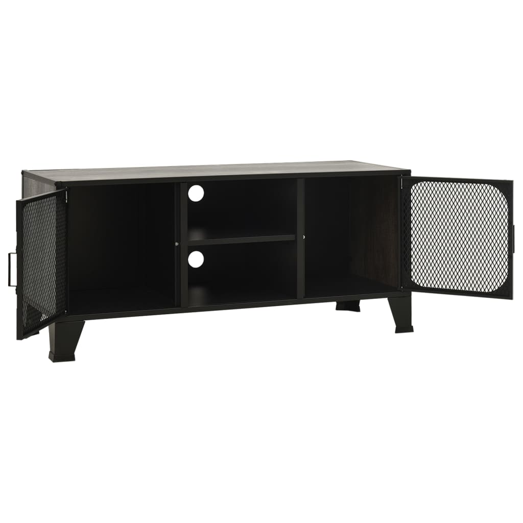Tv-Meubel 05X36X47 Cm Metaal En Mdf Grijs