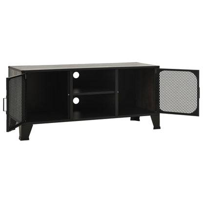 Tv-Meubel 05X36X47 Cm Metaal En Mdf Grijs