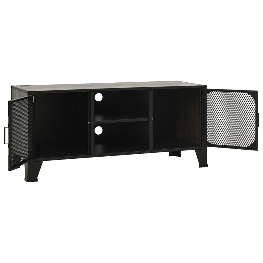 Tv-Meubel 05X36X47 Cm Metaal En Mdf Grijs