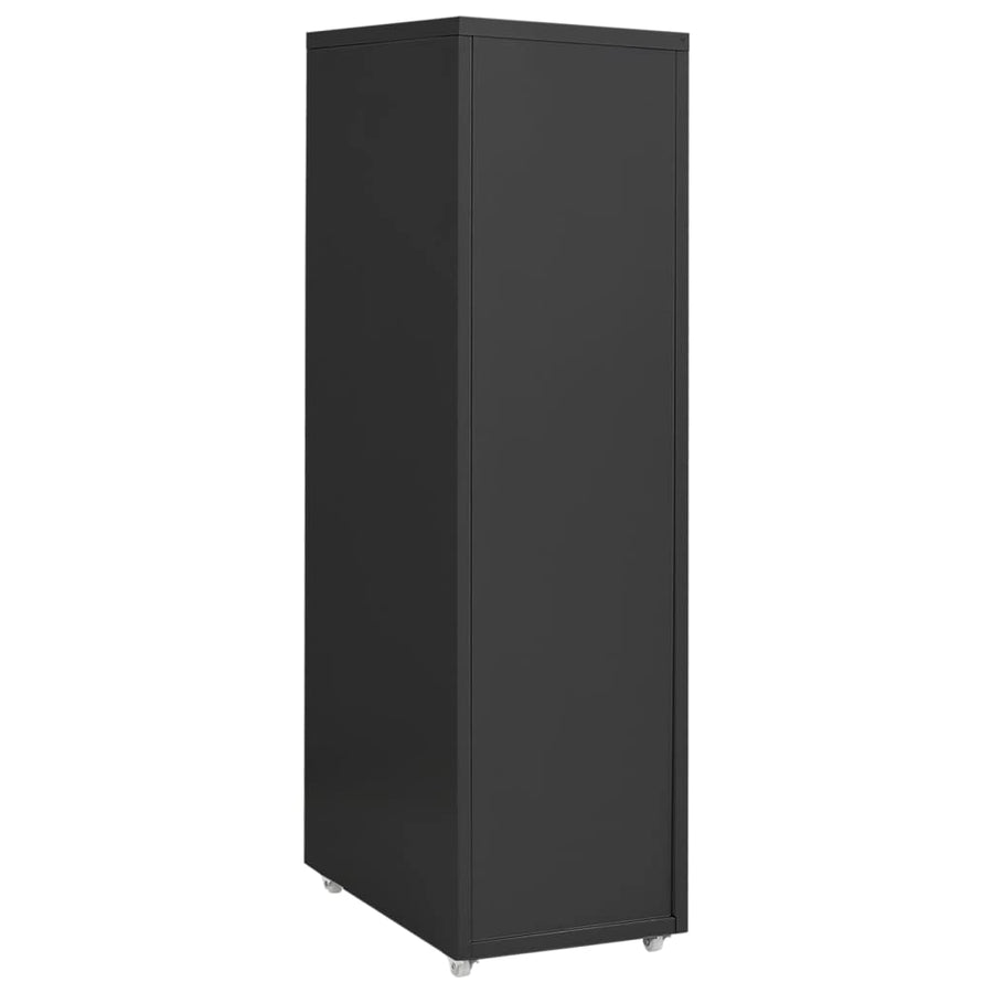 Ladeblok Verrijdbaar 28X4X09 Cm Metaal Kleurig Antraciet 8 lades