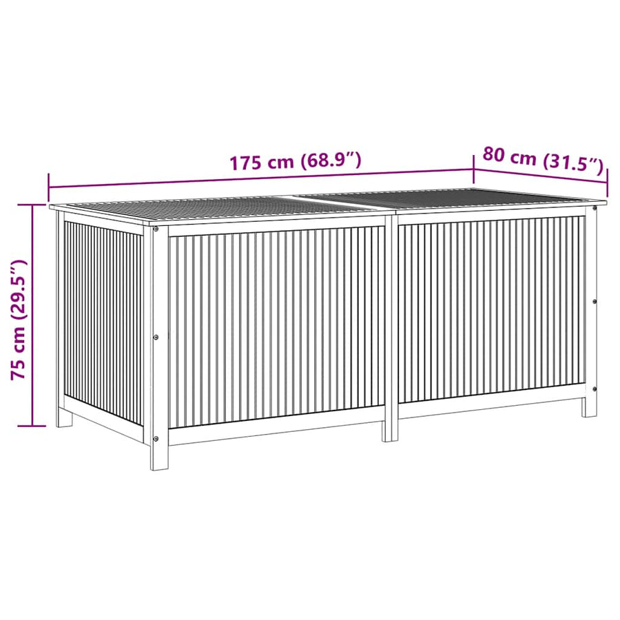 Tuinbox Massief Acaciahout 175 x 80 x 75 cm