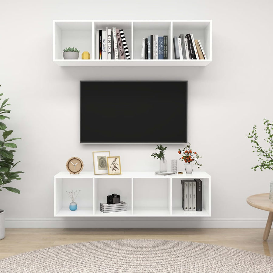Tv-Wandmeubelen Spaanplaat Wit