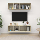 TV cabinets 2 pcs chipboard Sonoma oak colour